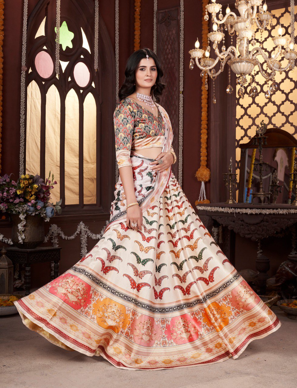 Trending NAVRATRI SPECIAL Bollywood Printed Lehenga Choli ✨ Digital Printed | Party Wear | Side Wear Collection  👑 KING OF QUALITY 👑